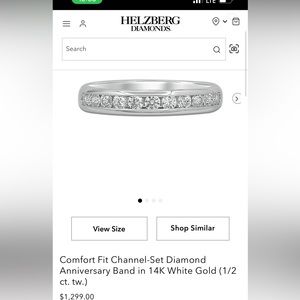 Helzberg Diamonds 1/2ctw
14kt WG Diamond Channel Set Ring